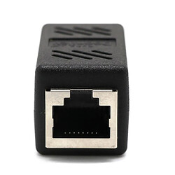 Acheter Adaptateur De Connecteur LAN Ethernet RJ45 Femelle à Femelle Noir