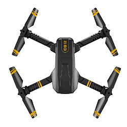 Universal CS12 Mini WiFi FPV avec caméra HD 4K/1080P Mode de maintien de l'altitude Drone RC pliable Quadcopter RTF(Le noir)