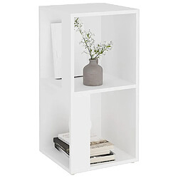 Avis vidaXL Armoire d'angle Blanc 33x33x67 cm Bois d'ingénierie