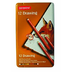 Avis Derwent Crayons à dessin Boîte métal de 12 (Import Royaume Uni)