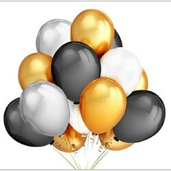 Acheter Wewoo Décorations de Fête 45 PCS 12 pouces perle en latex ballons anniversaire décoration de de mariage avec ruban de couleur rose + or + argent