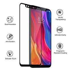 Wewoo Film de verre trempé pour écran 0.26mm 9H 6D courbé en plein écran pour Xiaomi Mi 8 (Noir)