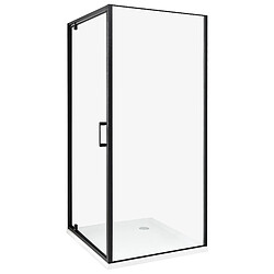 Beliani Cabine de douche DARLI 90 x 90 x 185 cm Noir