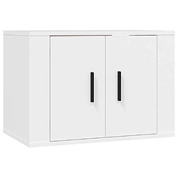 Avis vidaXL Ensemble de meubles TV 3 pcs Blanc Bois d'ingénierie