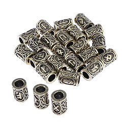 96Pack Viking Rune Pendentif Charme Perle Perles Entretoises Vintage Spacer Beads Collier Fabrication de Bracelet Collier