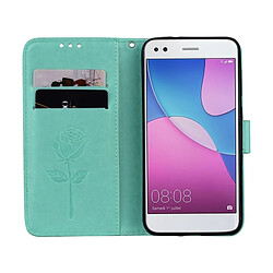 Acheter Wewoo Housse Étui vert et rose pour Huawei P9 Lite Mini Gaufré Horizontal Flip Environnementale PU en cuir avec Titulaire & Fentes cartes Portefeuille