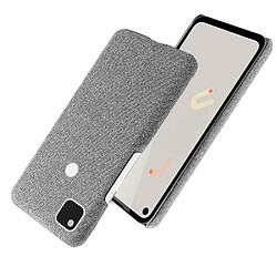 Coque en TPU tissu rigide gris clair pour votre Google Pixel 4a