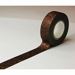 Youdoit Masking tape - Marron - Paillettes - Repositionnable - 15 mm x 10 m