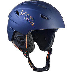 Black Crevice Casque de Ski Unisexe à Rayures Bleu Marine/Orange Taille L 59-60 cm