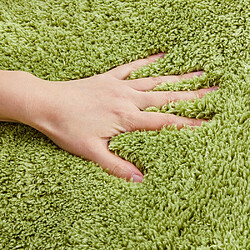 Universal Tapis vert chambre à coucher moelleux velours moelleux salon moquette baie fenêtre couloir cuisine moquette machine à laver les vêtements(Vert) pas cher