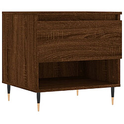 vidaXL Table basse chêne marron 50x46x50 cm bois d'ingénierie