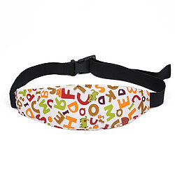 Wewoo Pour enfants Cephalosome fixation ceinture jaune auxiliaire alphabet modèle de voiture de sécurité