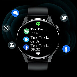 Avis Gt5 Montre Intelligente Bluetooth Appel Nfc Charge Sans Fil Moniteur De Pression Artérielle Bracelet De Sport Noir