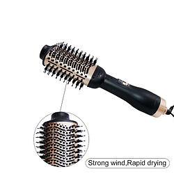 Acheter Universal Brosse à air chaud Peigne à air frais 2019 Dernier sèche-cheveux Sèche-cheveux fer permanent Sèche-cheveux à poils rotatifs Pro 2 en 1 |(Le noir)