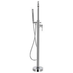 vidaXL Robinet de baignoire sur pied Acier inoxydable 118,5 cm