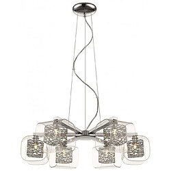 Luminaire Center Suspension Chrome NOTTINGHAM 6 Lumières