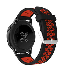 Bracelet en silicone double couleur noir/orange pour votre Garmin Move Luxe/Move Style/Move 3/Move Venu