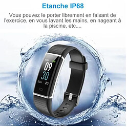 Avis NC Montre Connectée Femmes Homme Cardio Bracelet Connecté Fitness Tracker d'Activité Podometre Montre Sport Tracker Sommeil