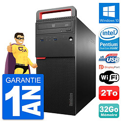 PC Tour Lenovo ThinkCentre M700 Intel G4400 RAM 32Go Disque 2To Windows 10 Wifi - Occasion