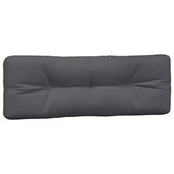 Acheter vidaXL Coussins de palette lot de 2 anthracite tissu