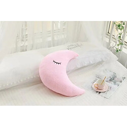 Universal Lune Peluche Coussin Coussin Souple Peluche Jouet Enfant Bébé Enfant Cadeau d'anniversaire | Oreiller de luxe (rose)