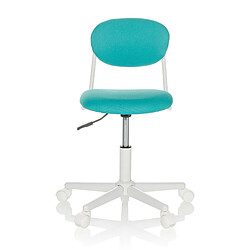 Chaise de bureau pour enfants / chaise pivotante pour enfants KIDDY BASE I Tissu turquoise hjh OFFICE