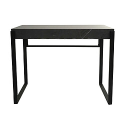 Decoshop26 Bureau table d'ordinateur table d'appoint 100x54 cm MDF aspect marbre gris 04_0006064 pas cher