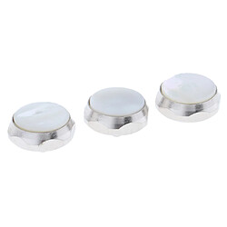 Acheter 3x Boutons de Trompette Réparation Trompette Valve Motif Hexagone Pièce Remplacement Instrument à Vent - Blanc