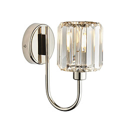 Endon Applique avec abat-jour en verre Nickel brillant