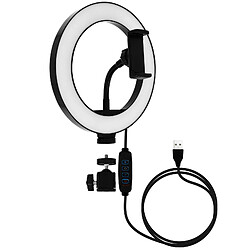 Ring Light 20cm Puissance 9W Support Téléphone Flexible Rotatif BD2006 LinQ