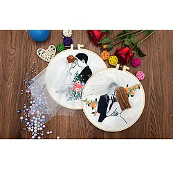 Kit De Broderie à L'aiguille Avec Outils De Base Décoration De Mariage Saint-Valentin B pas cher