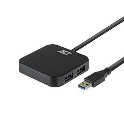 Act Editions ACT AC6305 hub & concentrateur USB 3.2 Gen 1 (3.1 Gen 1) Type-A 5000 Mbit/s Noir