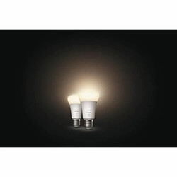 Acheter Philips Hue Pack 2 Ampoules LED Intelligentes E27 9W 800 lm Hue White Blanc chaud 2700K