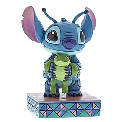 Figurine Stitch avec sa grenouille - Disney Traditions