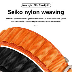 Bracelet NylonSense Alpine S (poignet de 145mm a 190mm) Phonecare pour Xiaomi Watch S3 eSIM - le noir