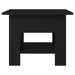 Acheter vidaXL Table basse noir 55x55x42 cm bois d'ingénierie