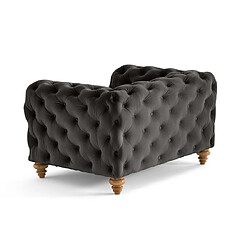 Avis Lisa Design Walter - fauteuil chesterfield en velours - pieds bois