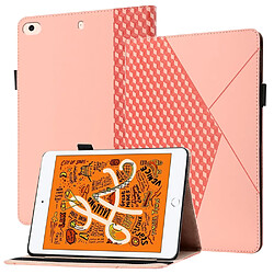 Etui en PU motif losange, antichute, avec support, porte-cartes or rose pour votre Apple iPad Mini/Mini 2/mini 3/mini 4/mini (2019) 7.9 pouces