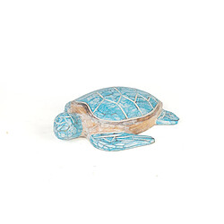 Figurine Décorative Romimex Turquoise Tortue 23 x 6 x 17 cm