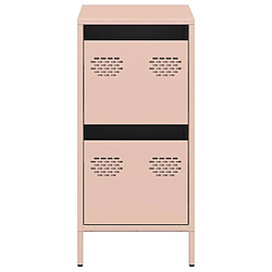 Acheter vidaXL Buffet rose 35x39x73,5 cm acier laminé à froid