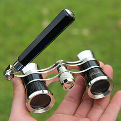 Wewoo Télescope à double cylindre en métal avec poignéechrome 3 x 25 noir