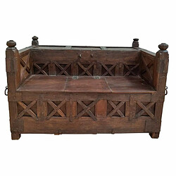 Banc Alexandra House Living Marron Bois de manguier 84 x 99 x 144 cm