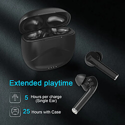 Acheter Chrono Écouteurs sans fil Bluetooth 5.0 avec étanchéité IPX7, écouteurs intra-auriculaires stéréo 3D avec microphone intégré, écouteurs de sport iPhone/Samsung/Android (noir)