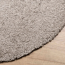 Avis vidaXL Tapis shaggy PAMPLONA poils longs moderne beige Ø 160 cm