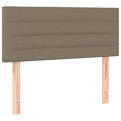 Acheter Maison Chic Tête de lit scandinave à LED,meuble de chambre Taupe 80x5x78/88 cm Tissu -MN57113