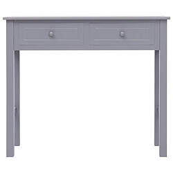 Avis vidaXL Table console Gris 90 x 30 x 77 cm Bois