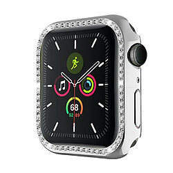 Coque en TPU en strass brillant argent pour votre Apple Watch Series 7 41mm