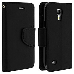 Avizar Housse Samsung Galaxy S4 Mini Etui Porte-carte Fonction Stand Fancy Style - noir