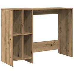 vidaXL Bureau chêne artisanal 102,5x35x75 cm bois d'ingénierie