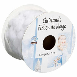 Guirlande de Noël Mini Boules Polaire 252cm Blanc